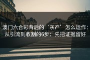 澳门六合彩背后的‘灰产’怎么运作：从引流到收割的6步：先把证据留好